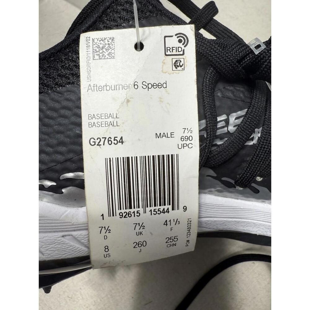 Adidas Afterburner 6 Speed Trap Black Baseball Men's 8 - Picture 9 of 9
